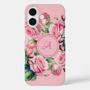 Coque Pour iPhone 16 Aquarelle Floral Blushing Blooms Coque-Mate iPhone