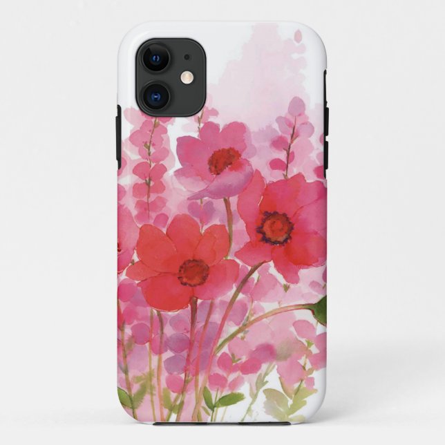 Coques Case-Mate iPhone aquarelle florale (Dos)