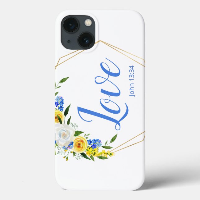Coques Case-Mate iPhone Aquarelle florale d'amour (Verso)
