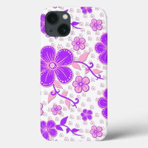 Case-Mate iPhone Case Aquarelle florale simple impression violet et rose