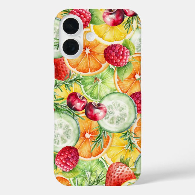 Coques Case-Mate iPhone Aquarelle Fruit d'été (Verso)