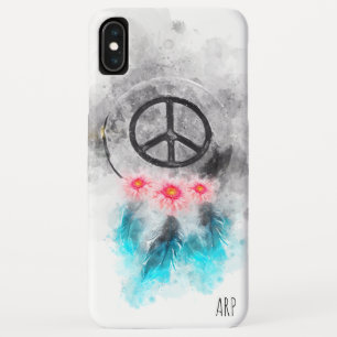 Case-Mate iPhone Case *~* Aquarelle Grunge Pancarte de paix Fleurs