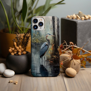 Case-Mate iPhone Case Aquarelle, Héron Bleu dans les Glades