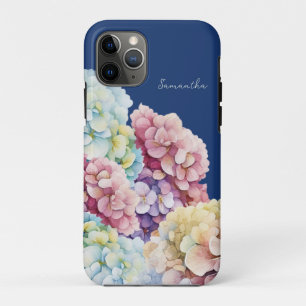 Case-Mate iPhone Case Aquarelle Hydrangea bleu personnalisé