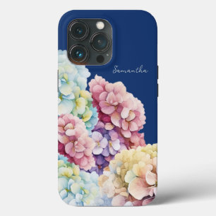 Case-Mate iPhone Case Aquarelle Hydrangea bleu personnalisé