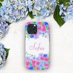 Case-Mate iPhone Case Aquarelle Hydrangea Colorée Personnalisée
