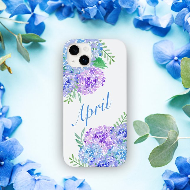 Coques Case-Mate iPhone Aquarelle Hydrangée Chic Floral (Créateur téléchargé)