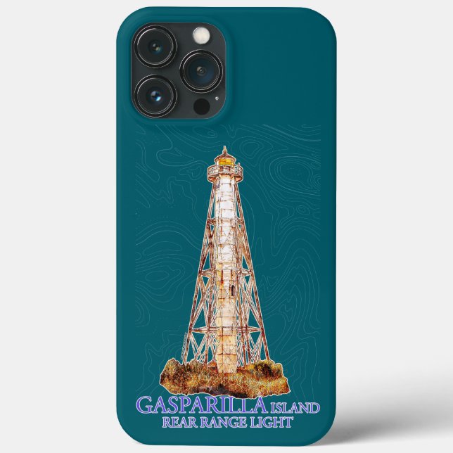 Coques Case-Mate iPhone Aquarelle Illustration Gasparilla Island Light (Verso)