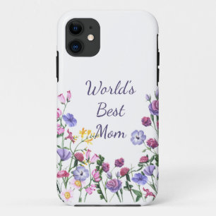 Case-Mate iPhone Case Aquarelle Jardin Fleurs Meilleure maman au monde