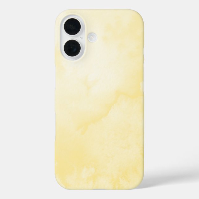 Coques Case-Mate iPhone Aquarelle jaune (Verso)