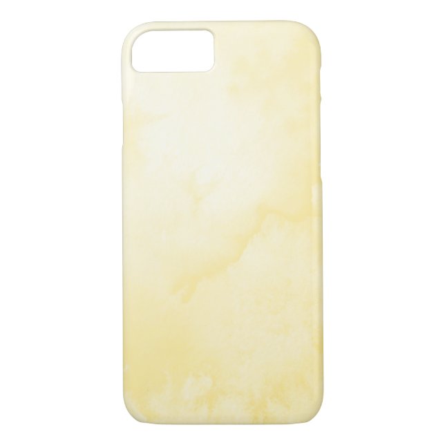 Coques Case-Mate iPhone Aquarelle jaune (Dos)