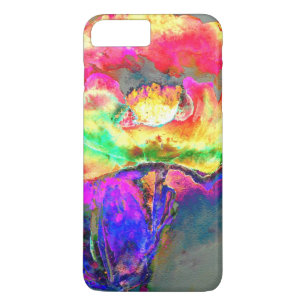 Coque Case-Mate iPhone aquarelle jaune rose Abstraite peinture florale