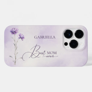 Coque Case-Mate iPhone Aquarelle Lavender Meadow Fleur sauvage Best Mom