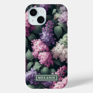 Coque Case-Mate iPhone Aquarelle Lilac Fleurs Personnalisées