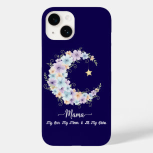 Coque Case-Mate iPhone Aquarelle Lunaire Maman Florale