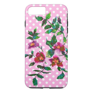 Etui iPhone Case-Mate Aquarelle magenta rose vintage roses