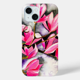 Coque Case-Mate iPhone Aquarelle magnolia rose