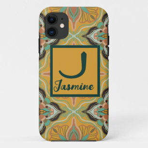 Case-Mate iPhone Case Aquarelle Marocaine Jaune Floral Personnalisé
