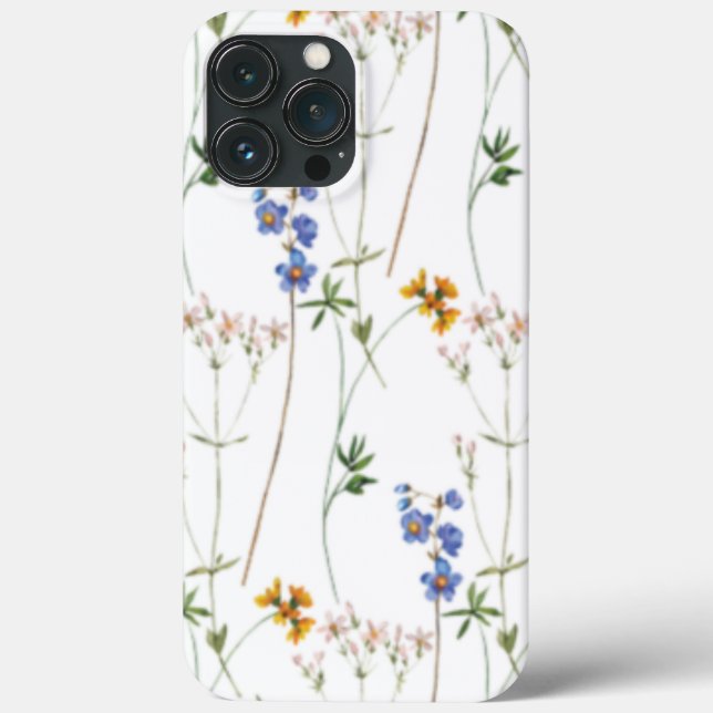 Coques Case-Mate iPhone Aquarelle Meadow Motif transparent (Verso)