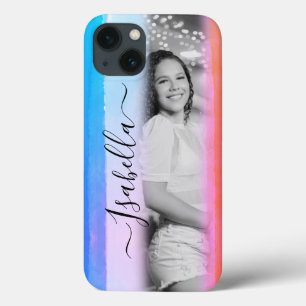 Case-Mate iPhone Case Aquarelle Moderne Ajoutez Votre Propre Photo Nom P