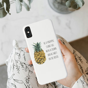 Case-Mate iPhone Case Aquarelle moderne ananas et citation amusante posi