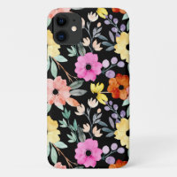 Aquarelle moderne Florale Fleurs Botaniques Coque-