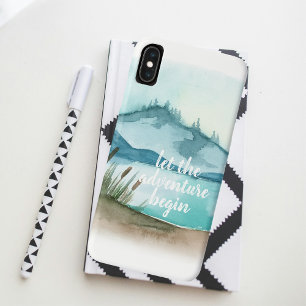 Case-Mate iPhone Case Aquarelle moderne Nature Commençons l'aventure