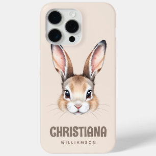Coque Case-Mate iPhone Aquarelle moderne personnalisée Mignonne Lapin de 