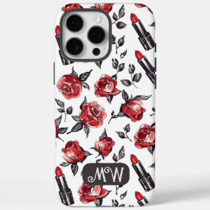 Coque iPhone 16 Pro Max Aquarelle monogramme Floral Botanical iPhone