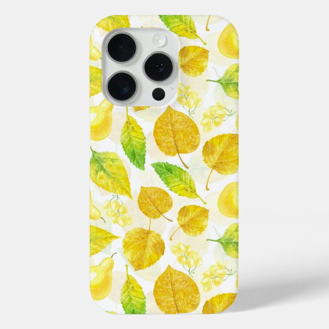 Coques Case-Mate iPhone Aquarelle motif d'automne (Verso)