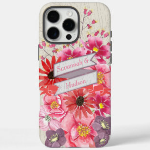 Coque iPhone 16 Pro Max Aquarelle Motif Floral iPhone 6