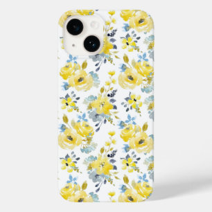 Coque Case-Mate iPhone Aquarelle Motif Floral Jaune