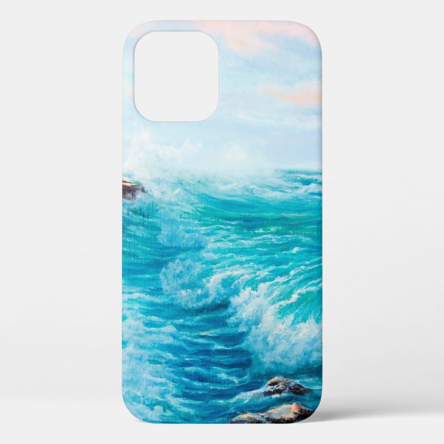 Coques Case-Mate iPhone Aquarelle motif sans couture avec peint à la main  (Verso)