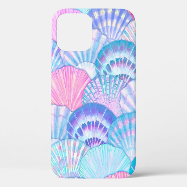 Coques Case-Mate iPhone Aquarelle motif transparent. Main dessinée  (Verso)