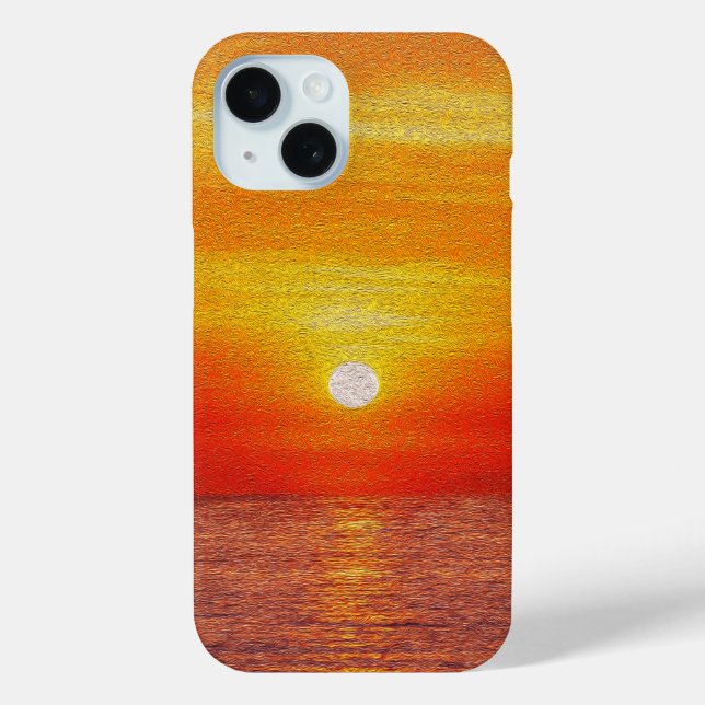 Coques Case-Mate iPhone Aquarelle Océan Sunset Summer Beach Waves (Verso)
