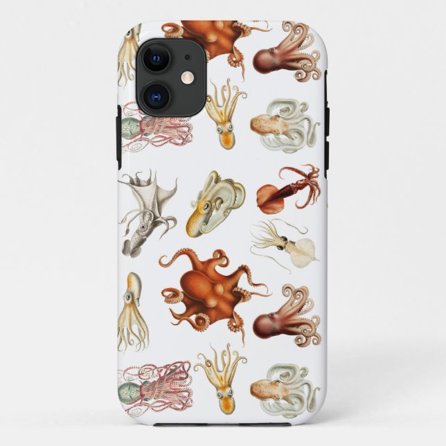 Coques Case-Mate iPhone Aquarelle Octopus Cephalopod Océan Animaux (Dos)