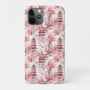 Case-Mate iPhone Case Aquarelle Pagode chinoise aux fleurs de cerisiers