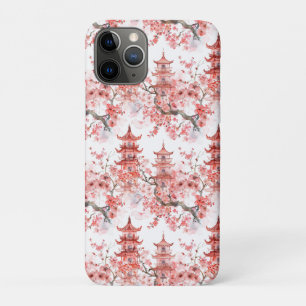 Case-Mate iPhone Case Aquarelle Pagode chinoise avec fleurs de cerisiers