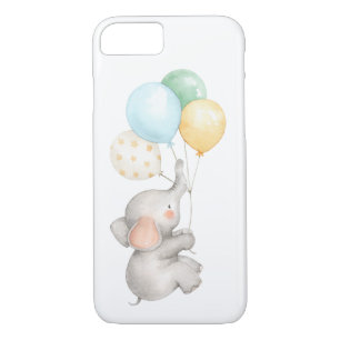 Case-Mate iPhone Case Aquarelle Pastel Baby Elephant Avec Ballons