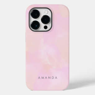 Coque Case-Mate iPhone Aquarelle Pastel Rose Peach Abstraite Personnalise