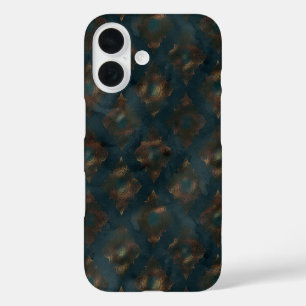 Coque Pour iPhone 16 Aquarelle Patina Patina Damask Patte