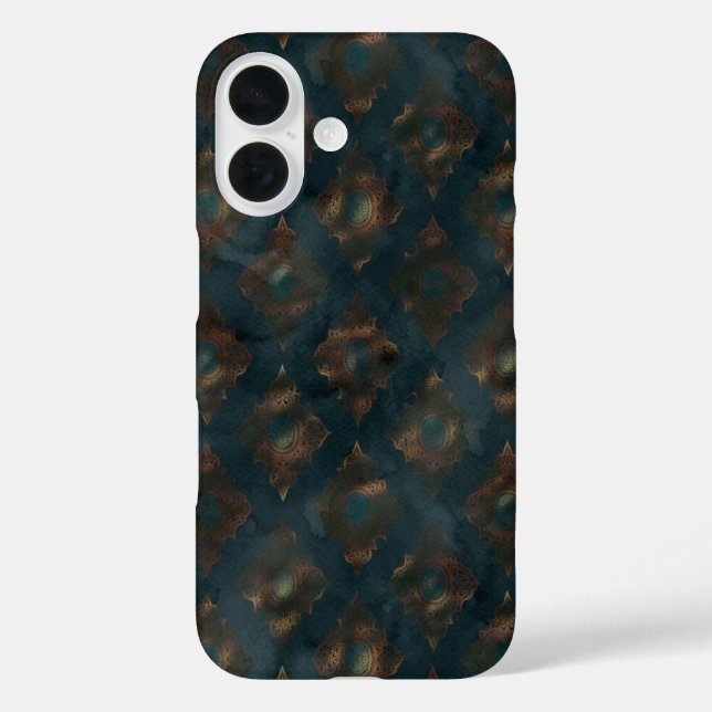 Coques Case-Mate iPhone Aquarelle Patina Patina Damask Patte (Verso)