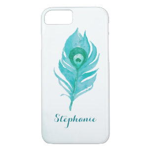 Coques Pour iPhone Aquarelle Peacock Plume