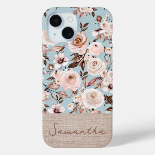 Coque Case-Mate iPhone Aquarelle personnalisée Boho Floral