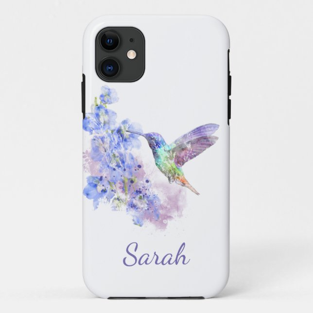 Coques Case-Mate iPhone Aquarelle Personnaliser sur l'art des oiseaux coli (Dos)