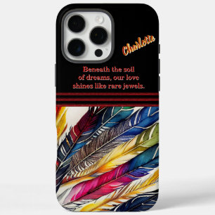Coque iPhone 16 Pro Max Aquarelle Plumes en Harmonie