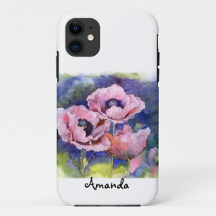 Case-Mate iPhone Case Aquarelle poppy fleurs roses pavot beaut floral