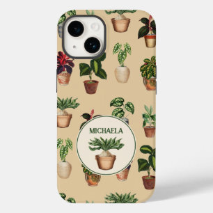 Coque Case-Mate iPhone Aquarelle Poted Plante Terracotta Nom des pots