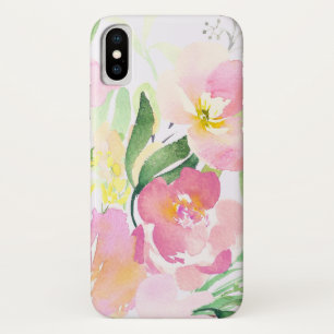 Coques Pour iPhone Aquarelle Rose Dainty Fleurs Personnalisées