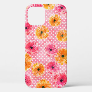 Case-Mate iPhone Case Aquarelle rose et jaune gerbera fleurs motif
